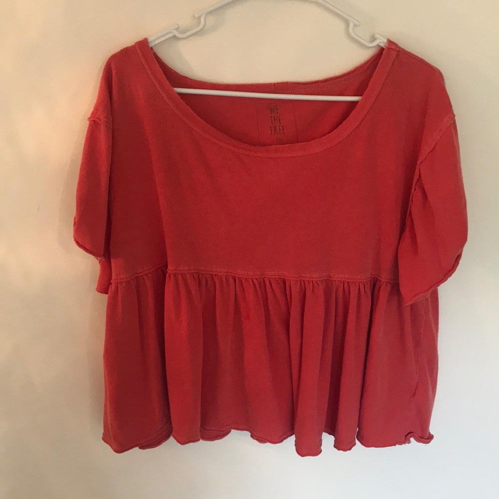Red free people top